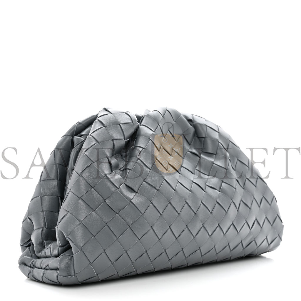 BOTTEGA VENETA NAPPA INTRECCIATO TEEN POUCH THUNDER (30*17*8cm) BOTTEGA VENETA NAPPA INTRECCIATO TEEN POUCH THUNDER (30*17*8cm)